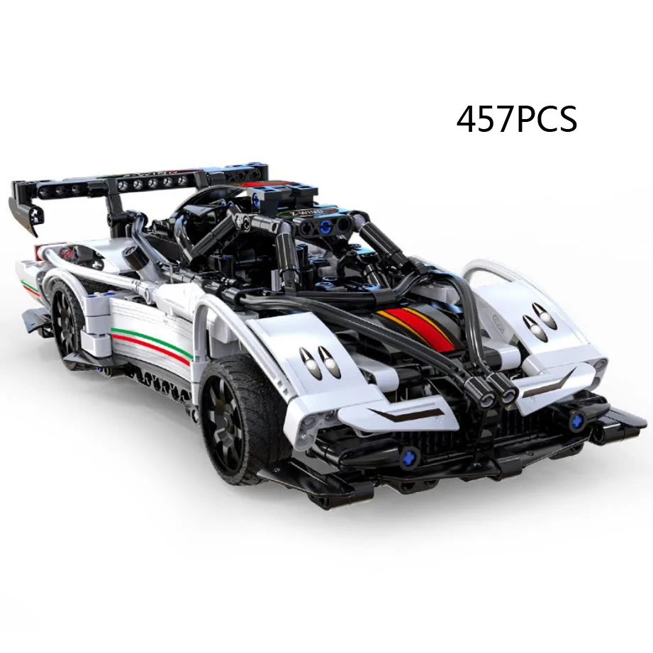 Technical 1:16 Scale Building Block App Rc Super Sport Car Zonda Radio 2.4ghz Remote Control Vehicle Brick Supercar Model Toys