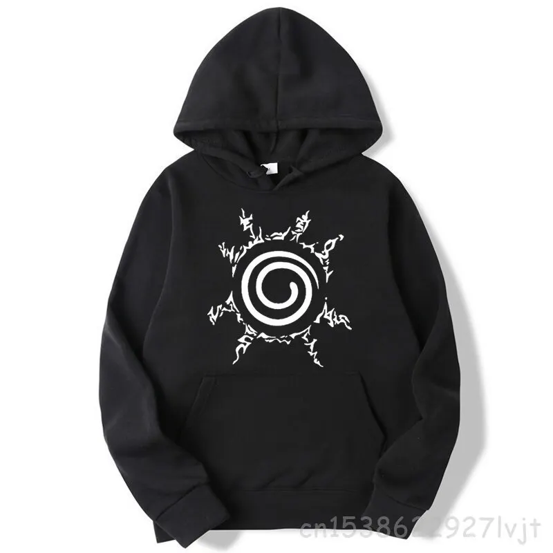 Hooded Pullover Fashion Anime Hoodie Streetwear Nine Tails Seal Printing Pullover Sweatshirt Hip Hop Hoodie Hoodies Men