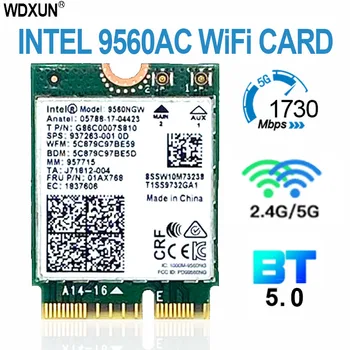 Intel 9560 Dualband 2,4 g/5 GHz Wireless Bluetooth 5.0 802.11ac m.2 cnvi Intel 9560ngw Wi-Fi-Karte
