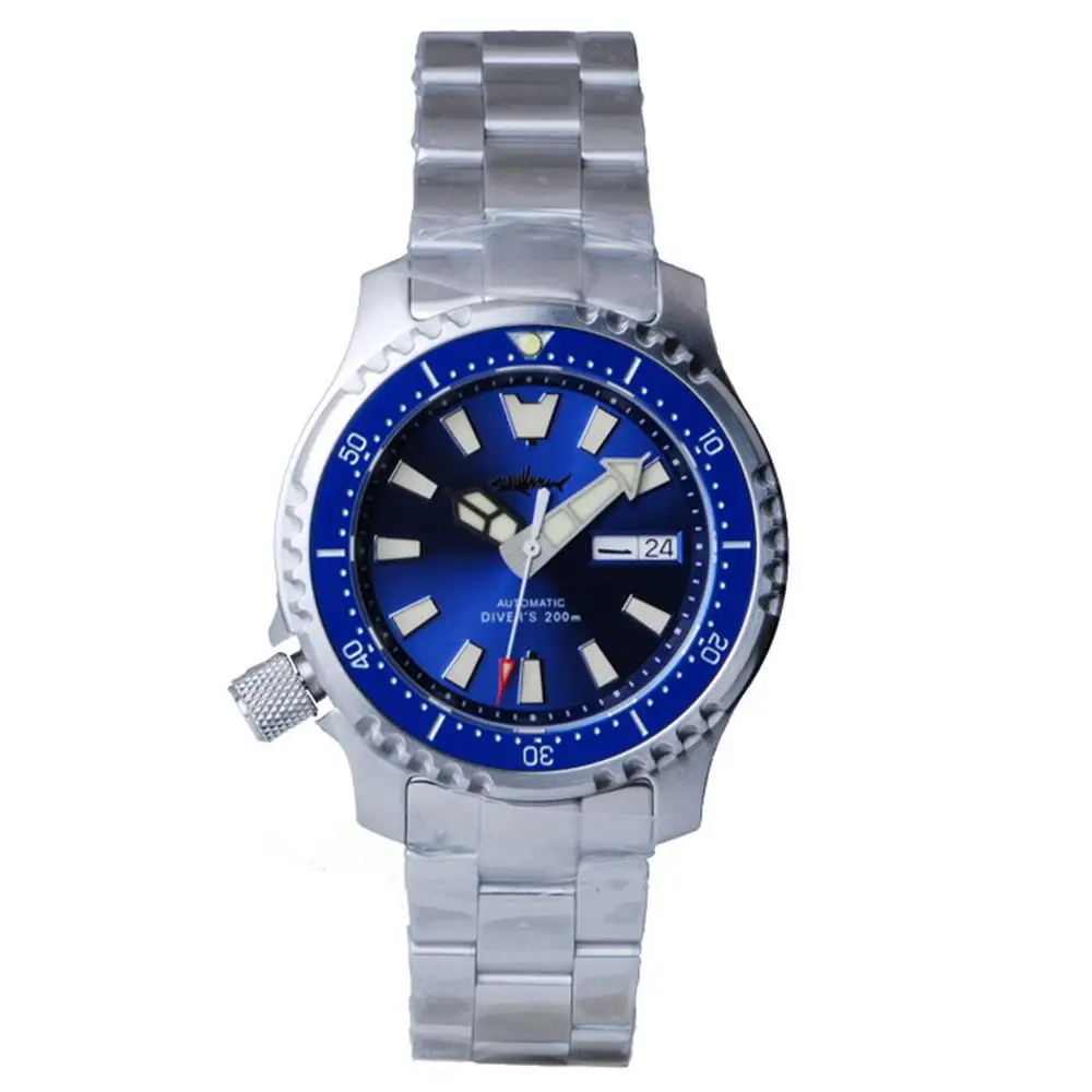 automatic watches for men,mens dive watch HEIMDALLR men's sport 200m waterproof mechanical wristwatch luminous luxury relogio