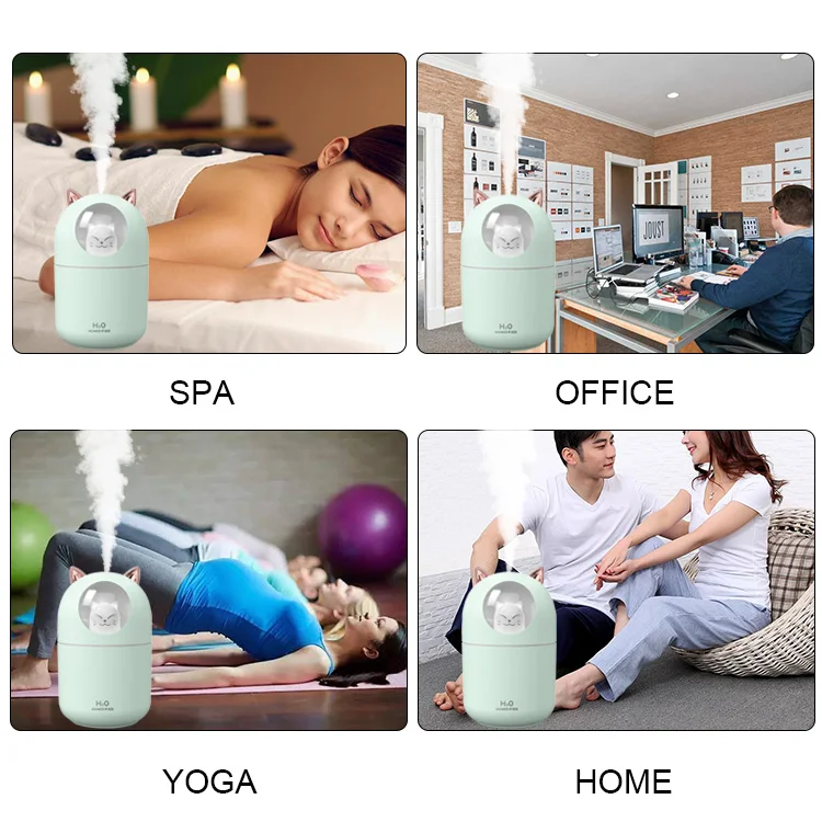 Nuovo umidificatore abbagliante tazza USB mini camera da letto veicolo per ufficio che trasporta grande spray colorato led aria spray fragranza macchina cross-bo