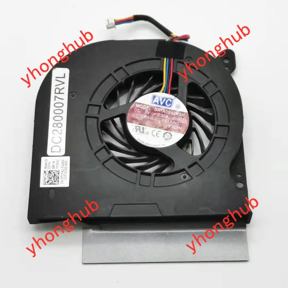 

AVC BATA0912R5H -001 TCF42 E108TCF42 DC 5V 0.30A Server Cooling Fan