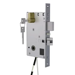 No. 4 Small Mortise Lock Body For Electronic RFID Hotel Locks