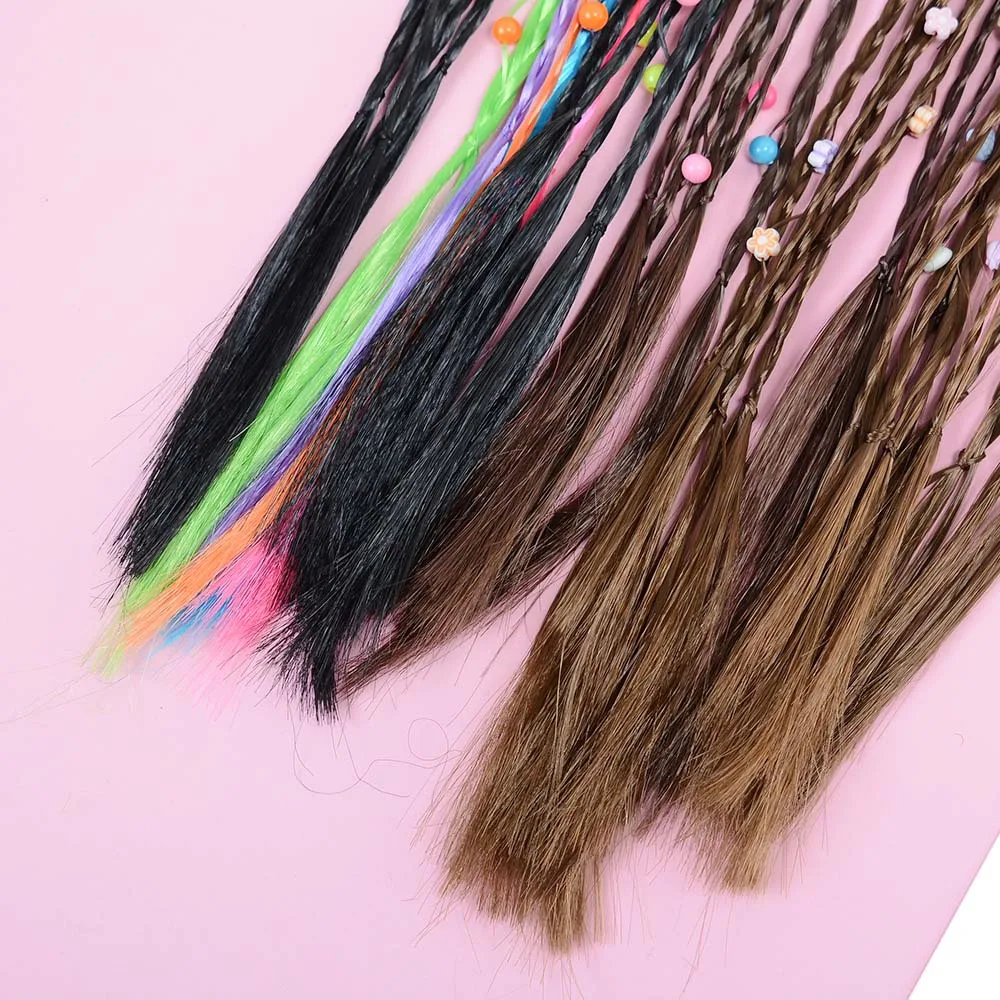 1pcs Wig Braids Hair Band Girls Elastics Mini Head Bands Korean Style Hair Rope Headwear Multi-color Cute Hair Accessories New