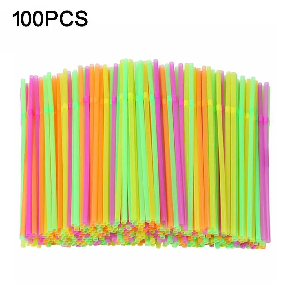 

100pcs Mini Short Cocktail Straws Small Black Plastic Straw For Birthday Wedding Decor Party Event Drinking Straws