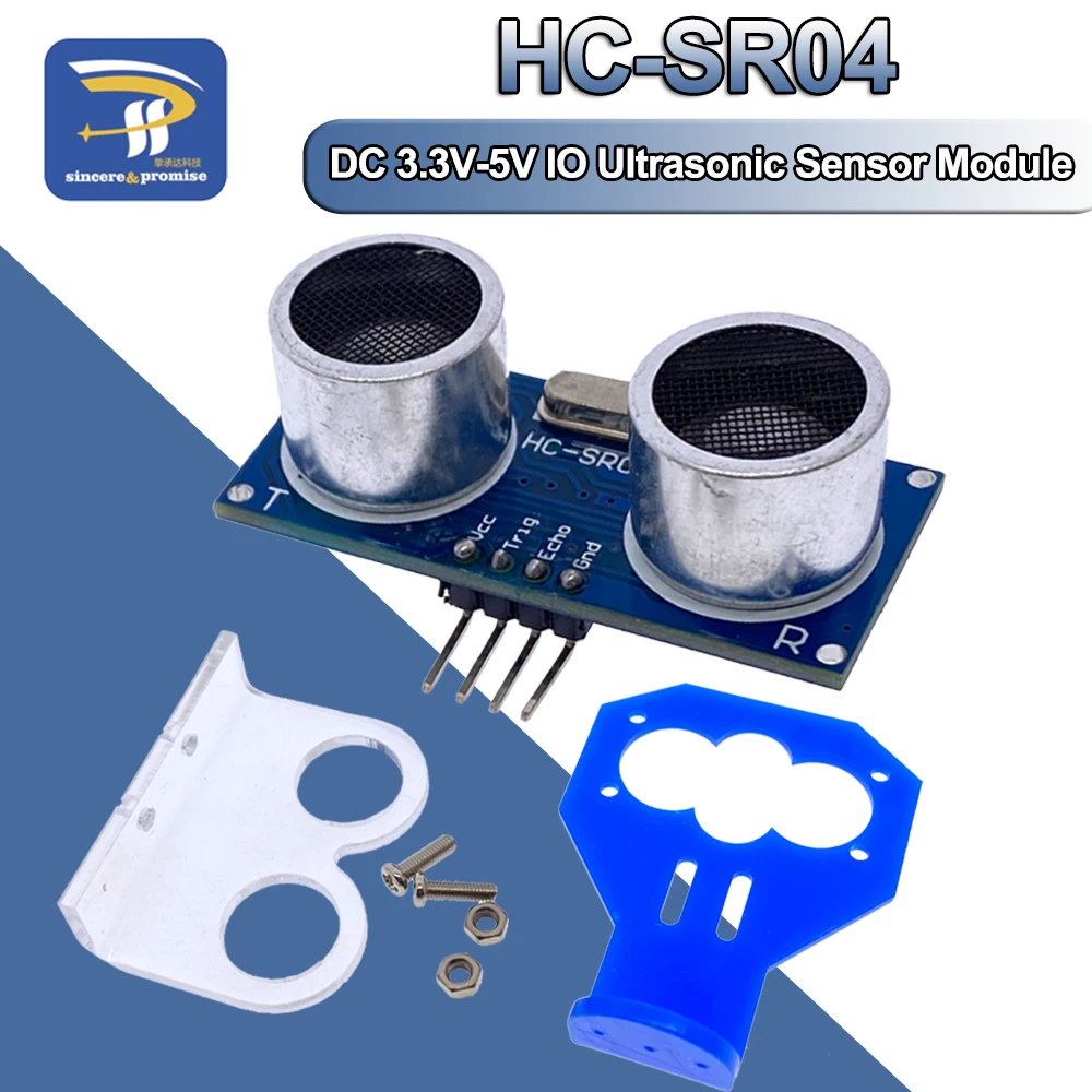 DC 3.3V-5V IO moduł ultradźwiękowy czujnik przetwornika pomiaru odległości dla Arduino zestaw do samodzielnego montażu detektor fal moduł odległości HC-SR04