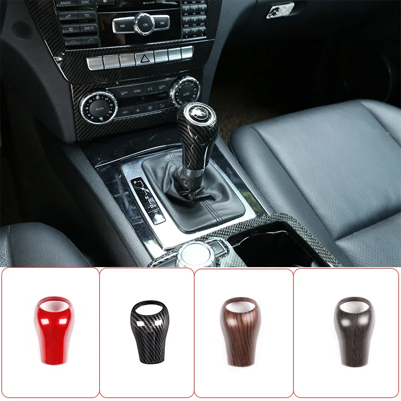 

For Mercedes Benz A C E G GLK CLS Class W169 W203 W204 W211 W212 W463 X204 W219 W218 Car Gear Shift Knob Cover Trim Accessories