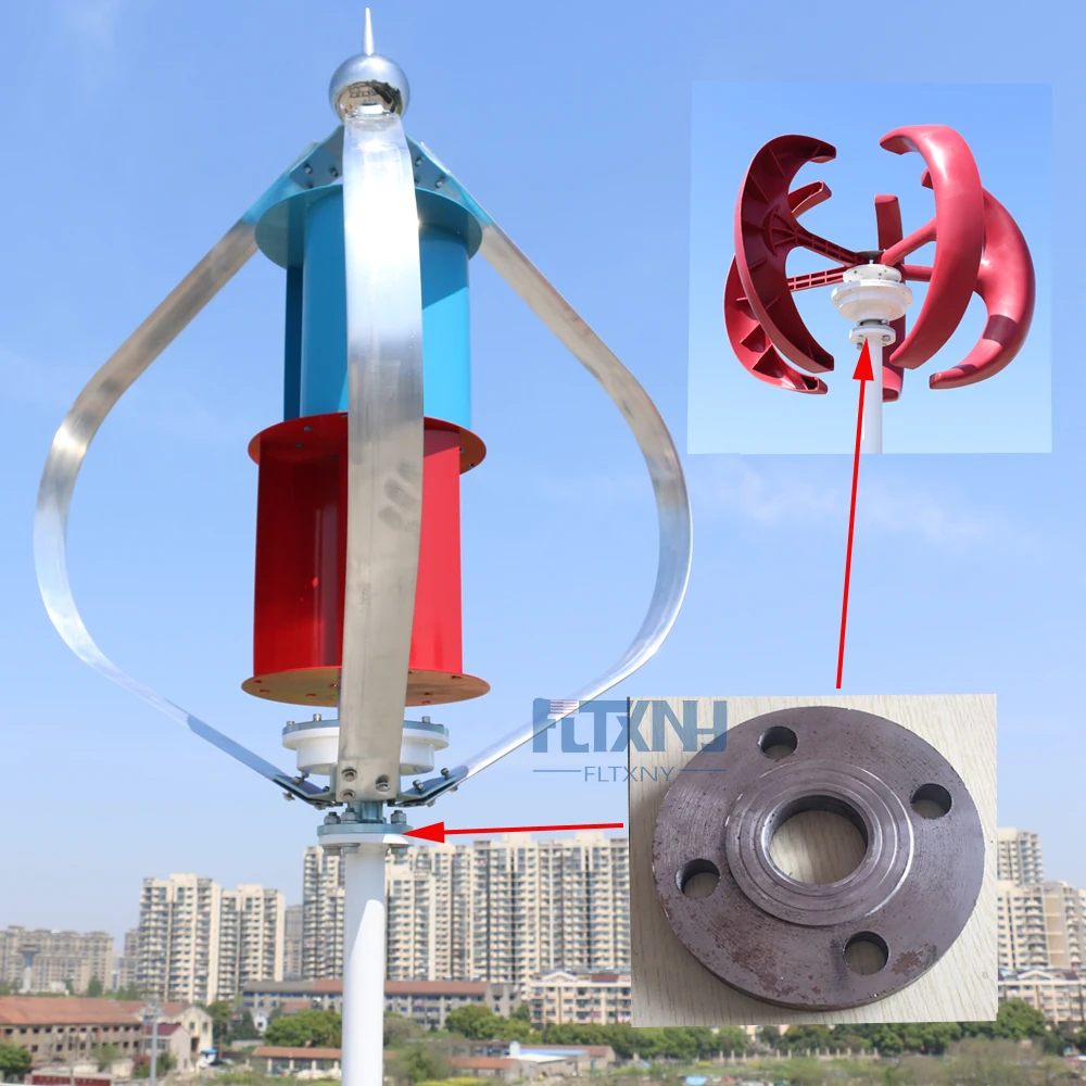 Carbon Steel Wind Turbine Flange For Connection With Pole 100w To 800w Wind generator Use