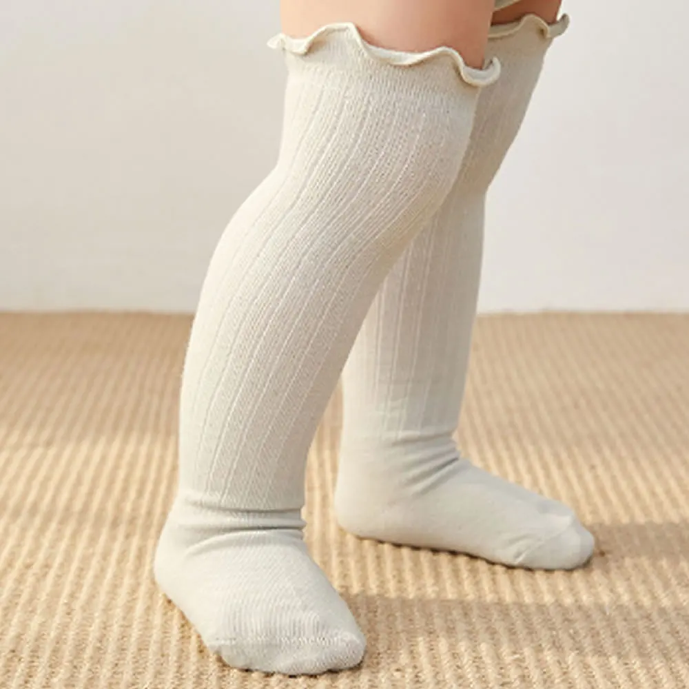 

Baby Knee High Socks Newborn Baby Socks Combed Cotton Stockings silk stockings Knee Legwarm Sokken