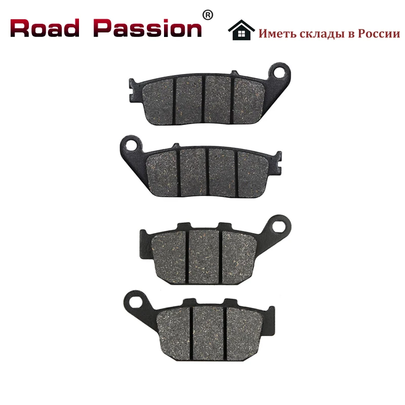 Road Passion Motorcycle Front Rear Brake Pad For Honda CBR250RR MC22 CB400SF Superfour CB400 Four NC36 CBR400RR NC23 NC29 CBR600