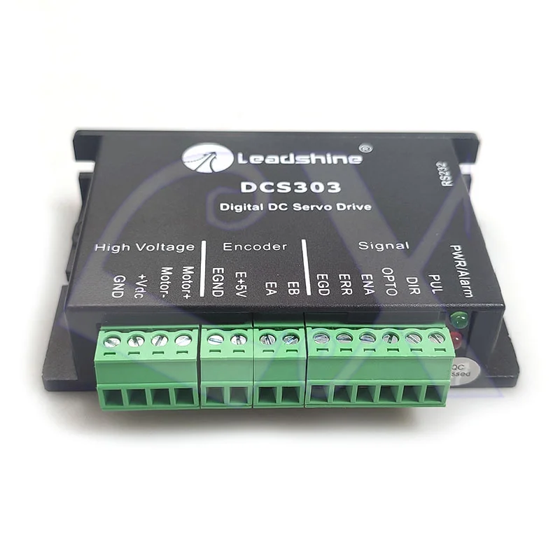 

Original Leadshine Micro-size Brushed DC Servo Drive DCS303 DC18-30V 3A Peak 15A for 5-90W Brush DC Servo Motor