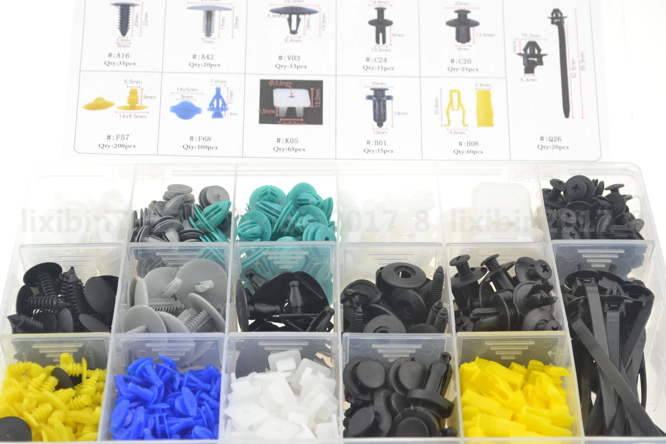 

730pcs Door Pannel Clips Mountings Retainer Fastener Screws Clamp Components Car Repair Kit