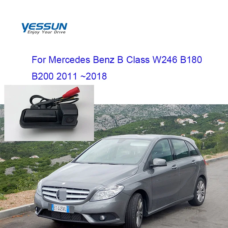 

Yessun автомобильная ручка багажника камера для Mercedes Benz B Class W246 B180 B200 2011 -2018 камера заднего вида