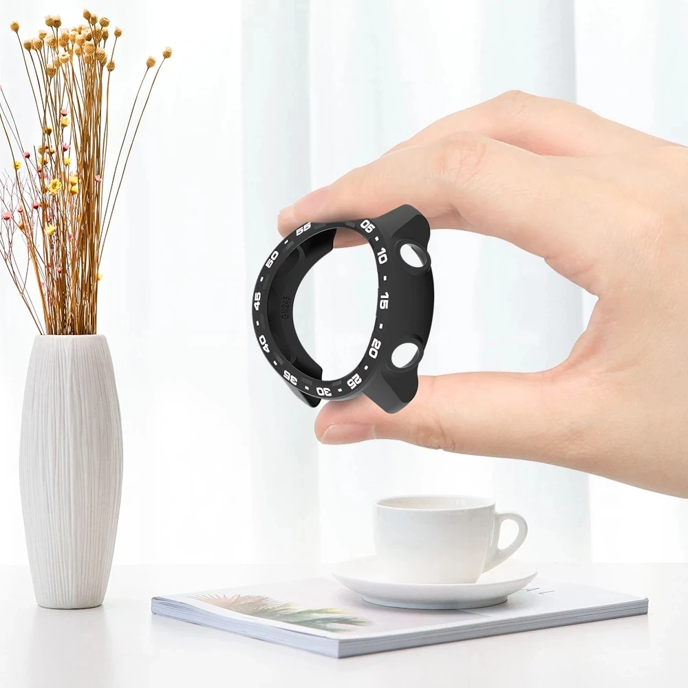 Caso sikai para garmin precursor 245/245m tpu shell capa protetora pulseira cinta de banda para relógio inteligente garmin