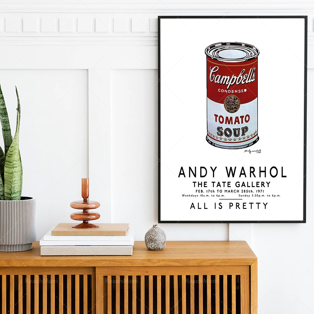 Andy Warhol Art Poster, Campbell Soup Can Andy Warhol, Pop Art, Wall Art, Warhol Poster