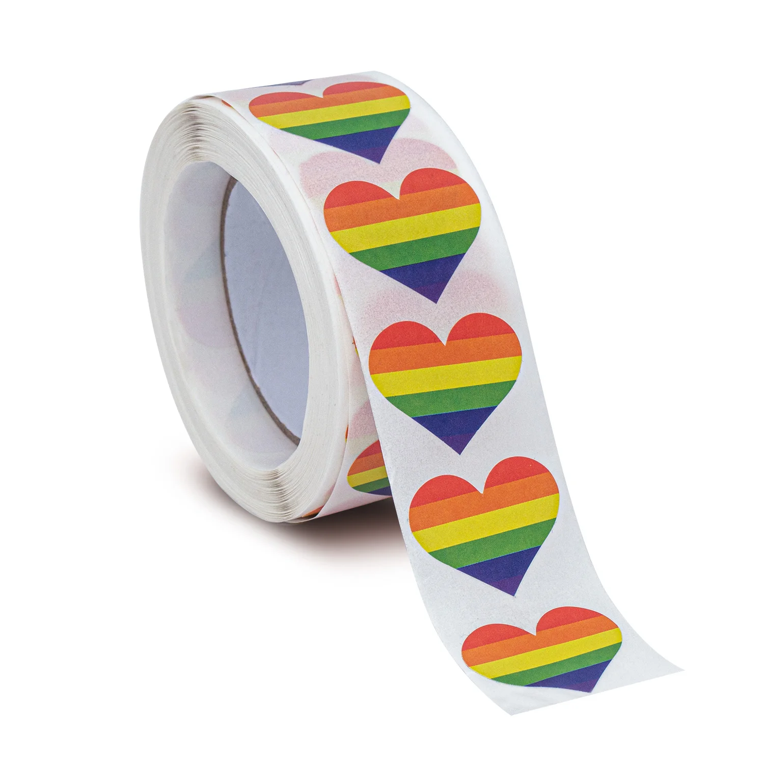 500PCS Stickers 25mm Rainbow Transgender Bisexual Asexual Paper Sticker Label Packaging Seals Crafts Favor Tag Toppers Labels