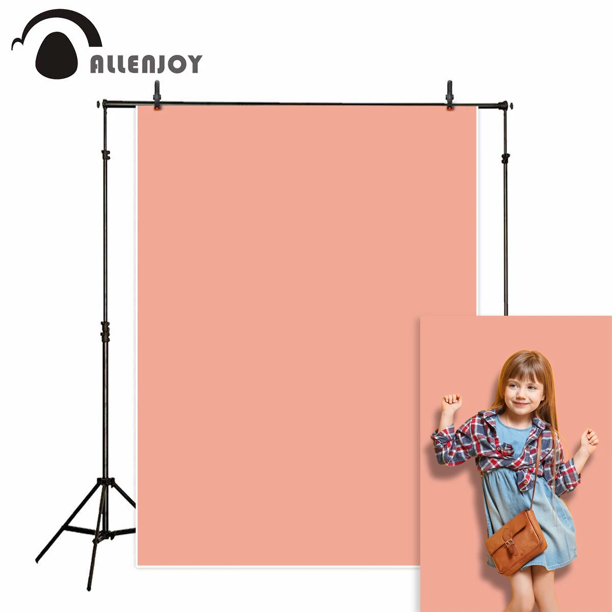 Allenjoy professional photography studio backdrop solid pure color Portrait photoshoot background polyester photophone photozone