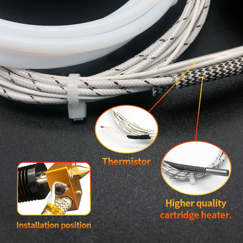 3D ชิ้นส่วนเครื่องพิมพ์2 IN 1 OUT Hotend Kit Dual Extruder ชุดอุ่น Etruder คู่พิมพ์สี Ender 3 CR-10