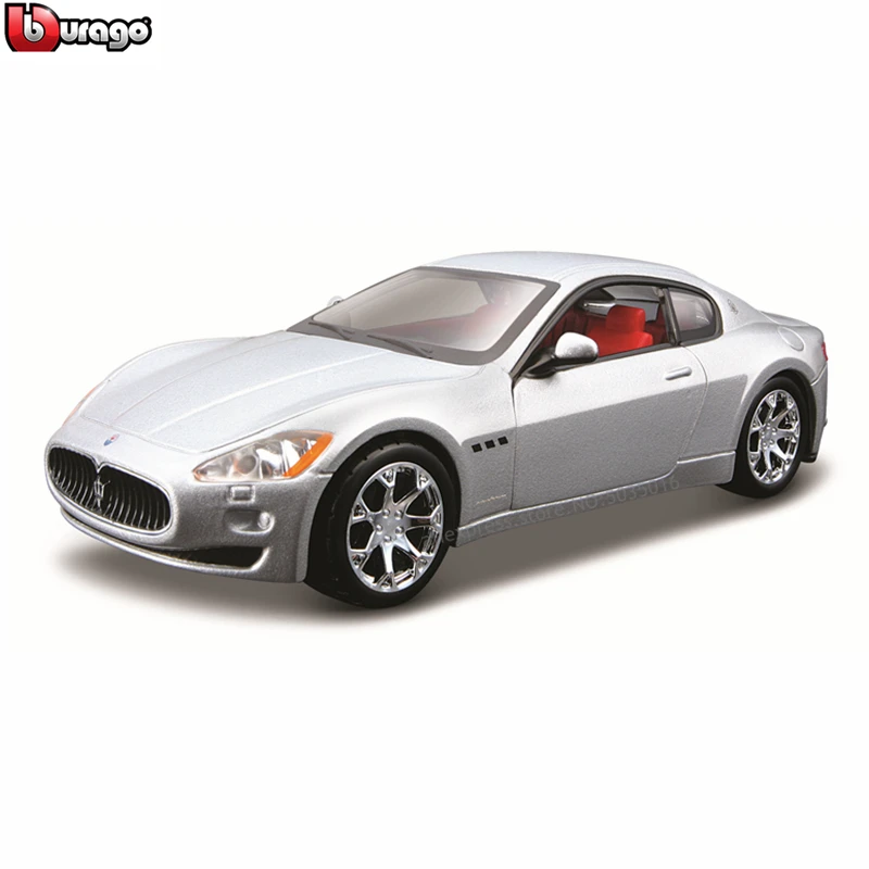 Bburago 1:32 2008 Maserati simulation alloy car model plexiglass dustproof display base package Collecting gifts