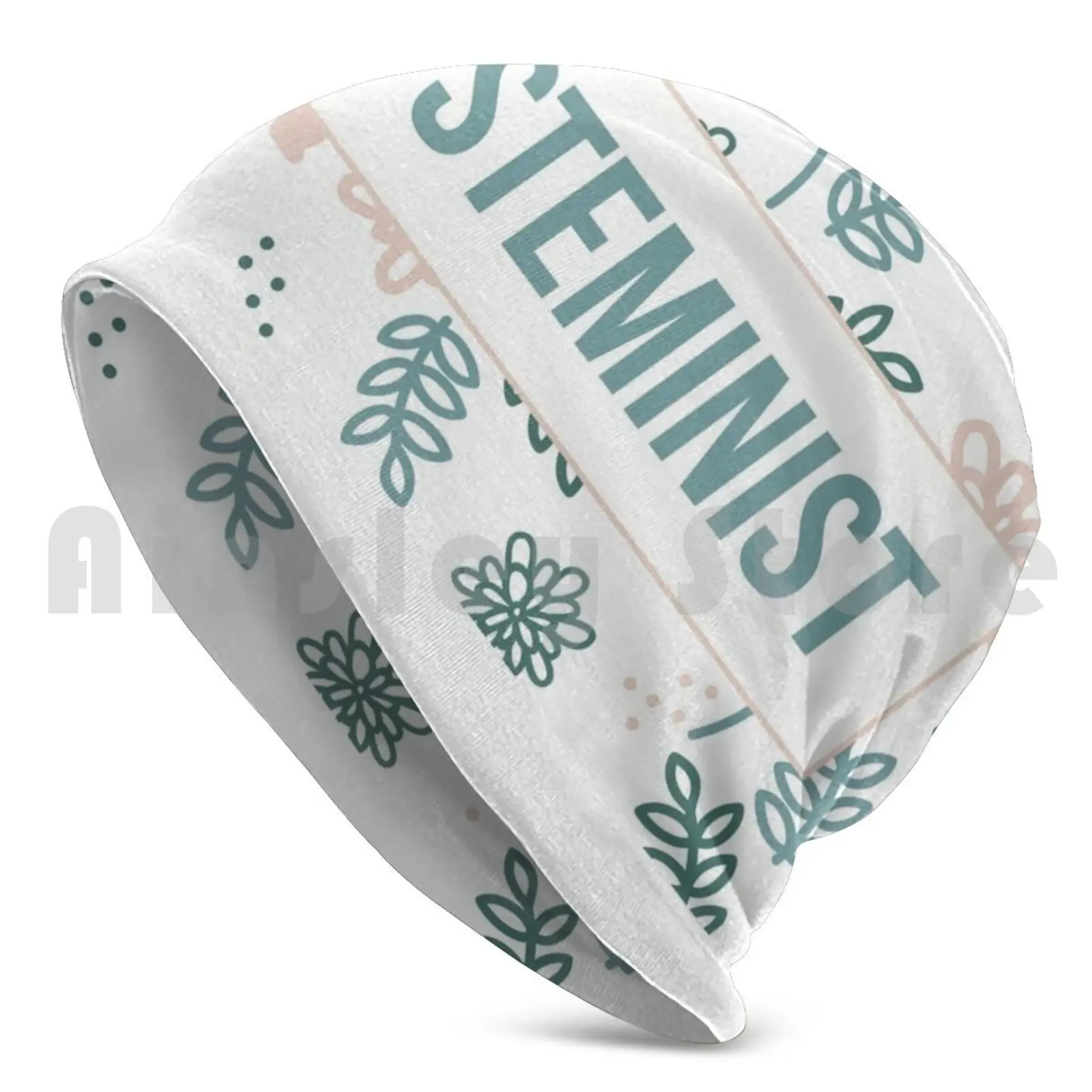 Women Steminist Flowers Beanies Knit Hat Hip Hop Stem Science Womens Feminist Steminist Sisters In Science