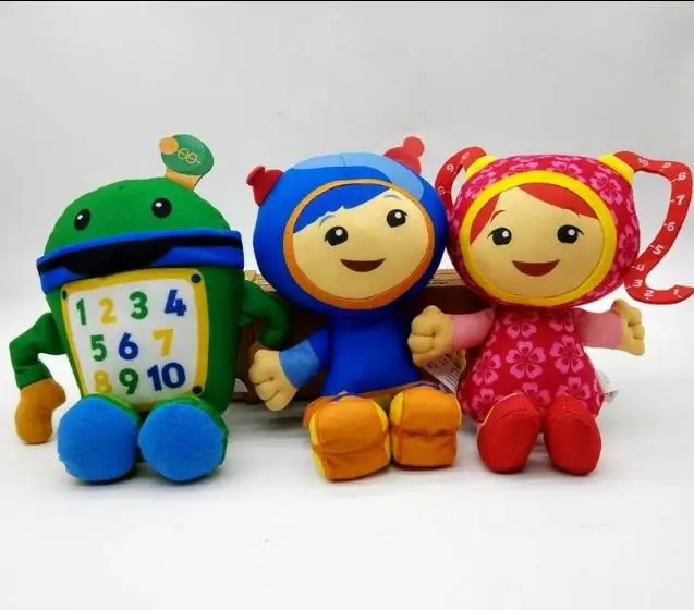 TEAM UMIZOOMI Bot MILLI Geo Plush 9 Inch Doll set of 3