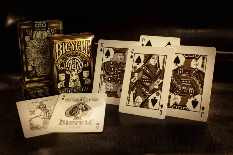 Bicycle Amber Stag Club 808 Deck Bicycle Playing Cards Poker Size USPCC Limited Edition Deck New Sealed Magic Props Magia Tricks