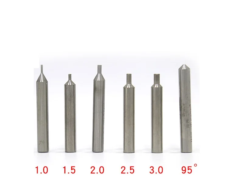 Jing Ji Carbide drill Bit milling cutter 1.0mm 1.5mm 2.0mm 2.5mm 3.0mm 95°degrees For JingJi Key Cutting Machine