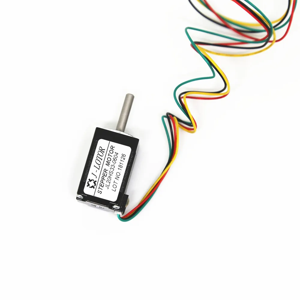 1.8 ° 2-fase 20mm * 33mm NEMA8 Motor Stepper mini 20BYG33 0.6A 0.02NM JL20STH33-0604 Motor Stepper mikro