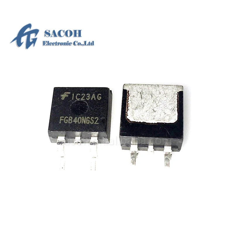 New Original 10PCS/Lot FGB40N6S2 40N6S2 or FGB40N6S2T or FGB40N60SM FGB40T65SPD TO-263 40A 600V N-Channel IGBT