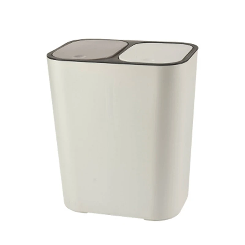 

Kitchen Trash Can Double Buckets Trash Bin Classification Dustbin Dry-wet Garbage Separation Waste Bin Office Bathroom Dustbin