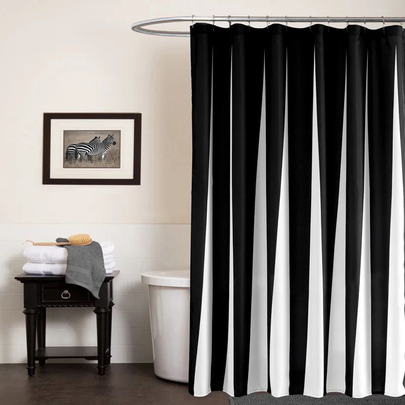 

Black White Piano Keys Design Shower Curtain Music Art Home Decor Guitar Cello Musical Instruments Note Waterproof Bath Curtains