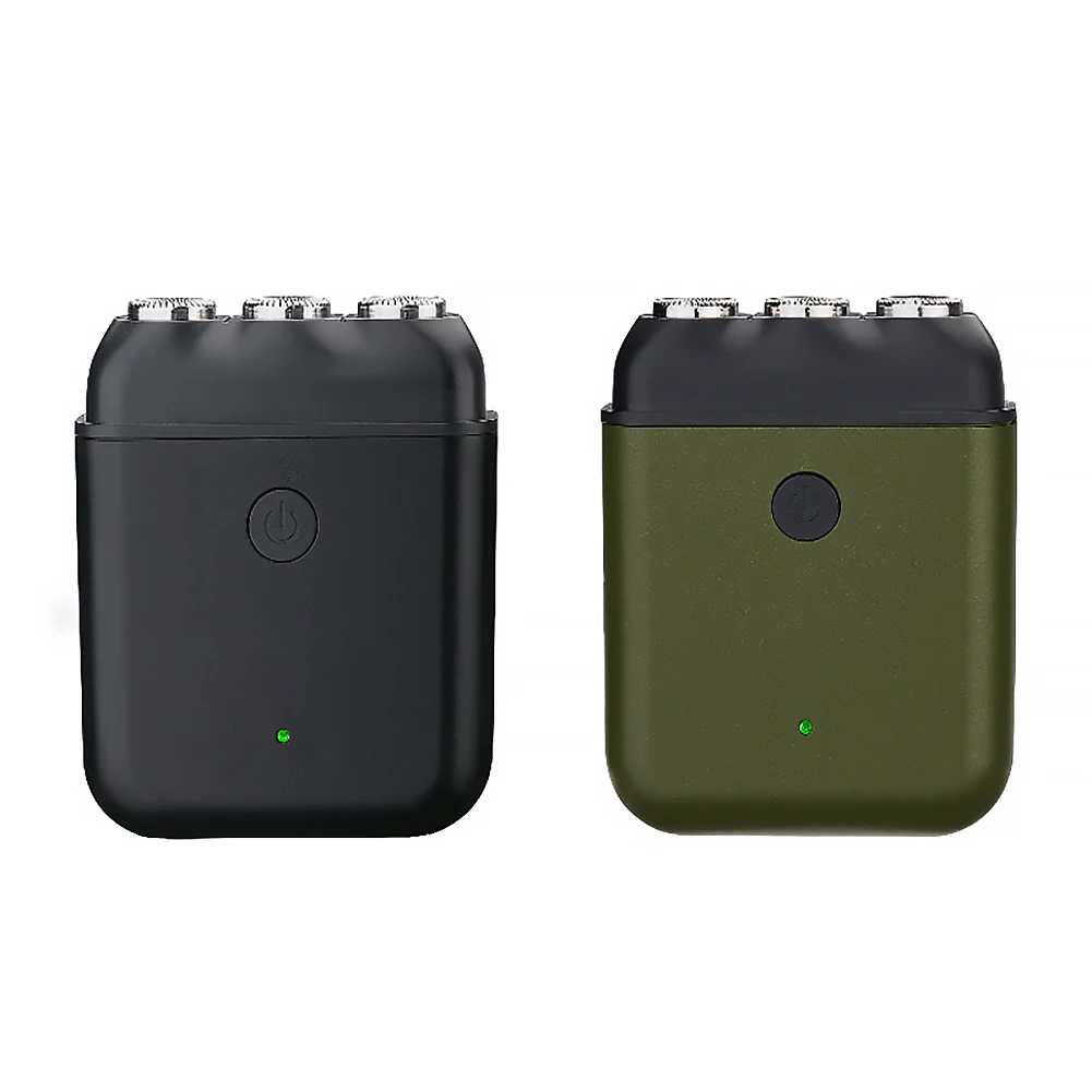 Mini Men golarka elektryczna trymer do brody maszynka tłokowa Mini kieszeń Slim folia Remover golenie twarzy maszyna USB akumulator