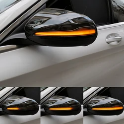 2x For Mercedes Benz C E S GLC S205 W205 X253 W213 W222 V Class W447 LED Side Wing Dynamic Turn Signal Rearview Mirror Indicator