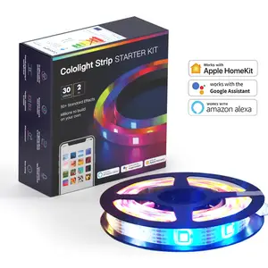 Lifesmart-cololight pro quantumスマートライトキット,ゲーム装飾,クリエイティブライト,ストーンベース,alexa,googleで動作  - AliExpress