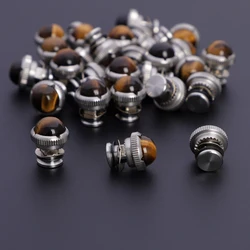 1 lot Stainless steel Bearing screws with Tiger’s eye Stone for Hair Scissors repair barber scissors accessories PJ-0002