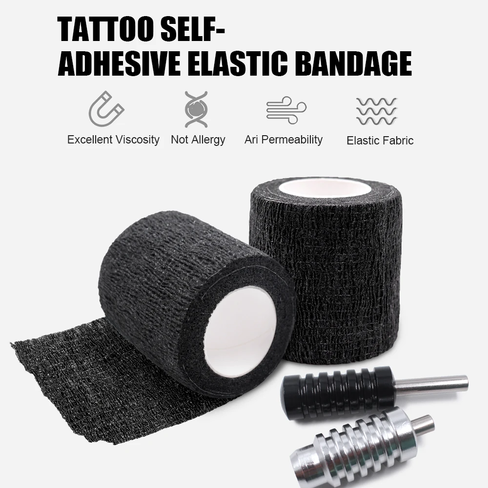 Flex Tape Tattoo Grip Cover Wrap Self Adhesive flex tape Elastic Tatttoo Bandage Wrap Handle Grip Tube Tattoo Supplies