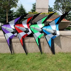 Professional outdoor Fun Sports 1.8 m Delta Dual Line Stunt Wind Kite / Power Kites Good Flying With Handle And Line