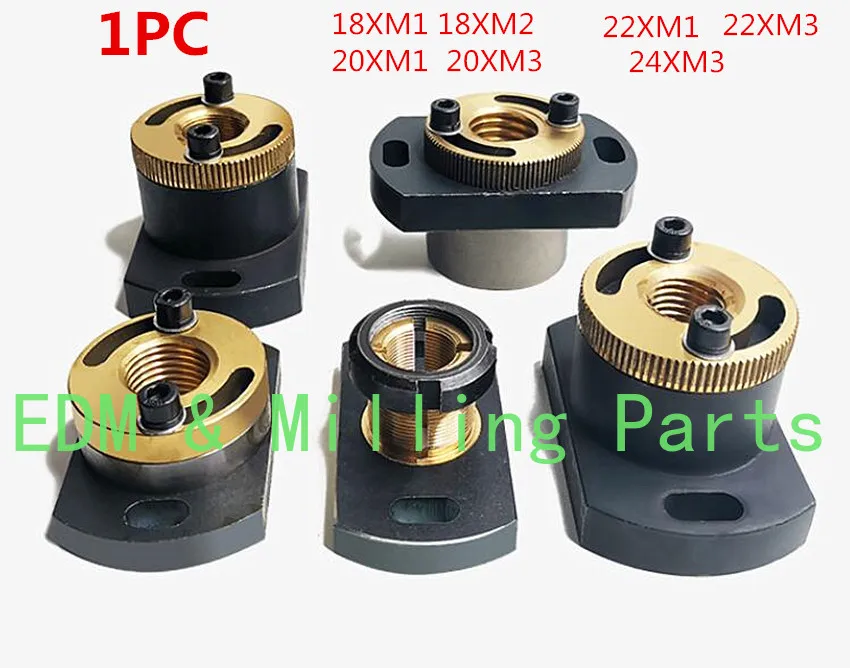 1PC CNC EDM Wire Cut Machine M18 M20 M22 M24 Thread M1 M2 M3 Copper Brass Screw Nut Copper sleeve