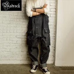 Bedrock 12oz Jumpsuit one washed American vintage denim overalls loose suspenders selvedge denim jean overalls for man