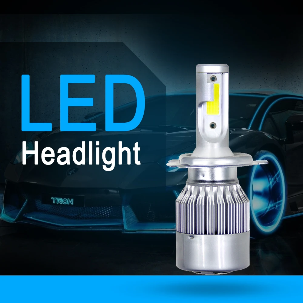 Auto LED světlomet H7 H4 žárovky klas čipem H1 H3 H11 9003 9006 72W 6000K světlomet auto lamp mlha světel 12V 7200LM auto headlamps