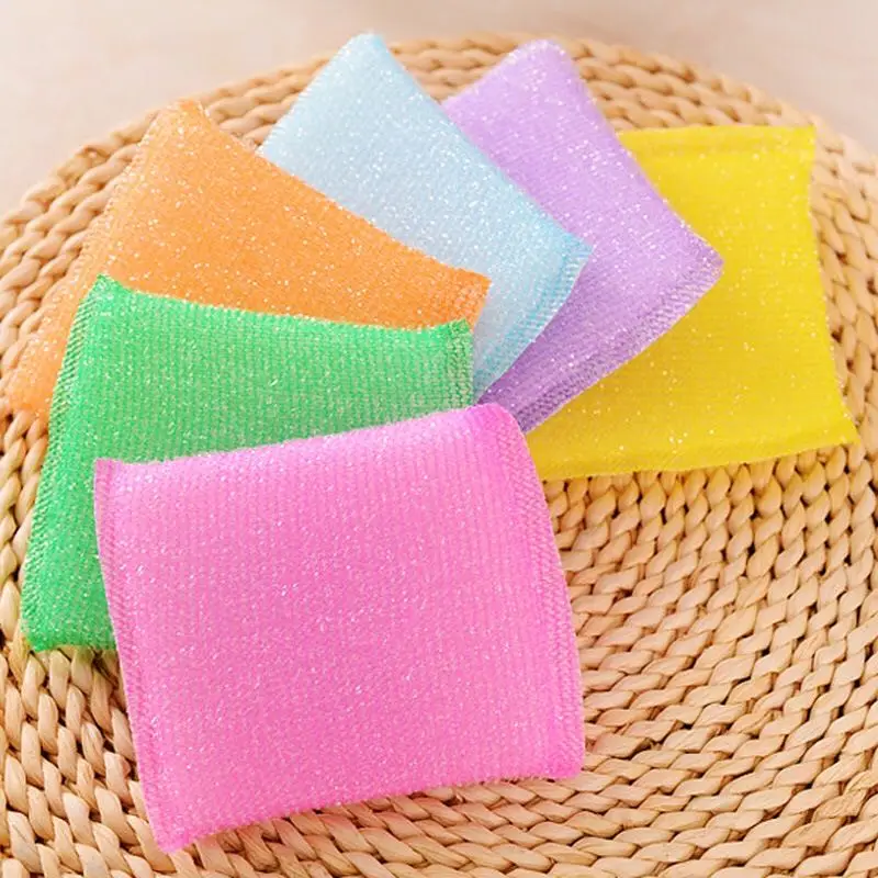 Efficient Scouring Pad Kitchen Nonstick Oil Scouring Pad Oil Cleaning Cloth Washing Cloth To Wash Cloth Towel Brush Bowl Cloth