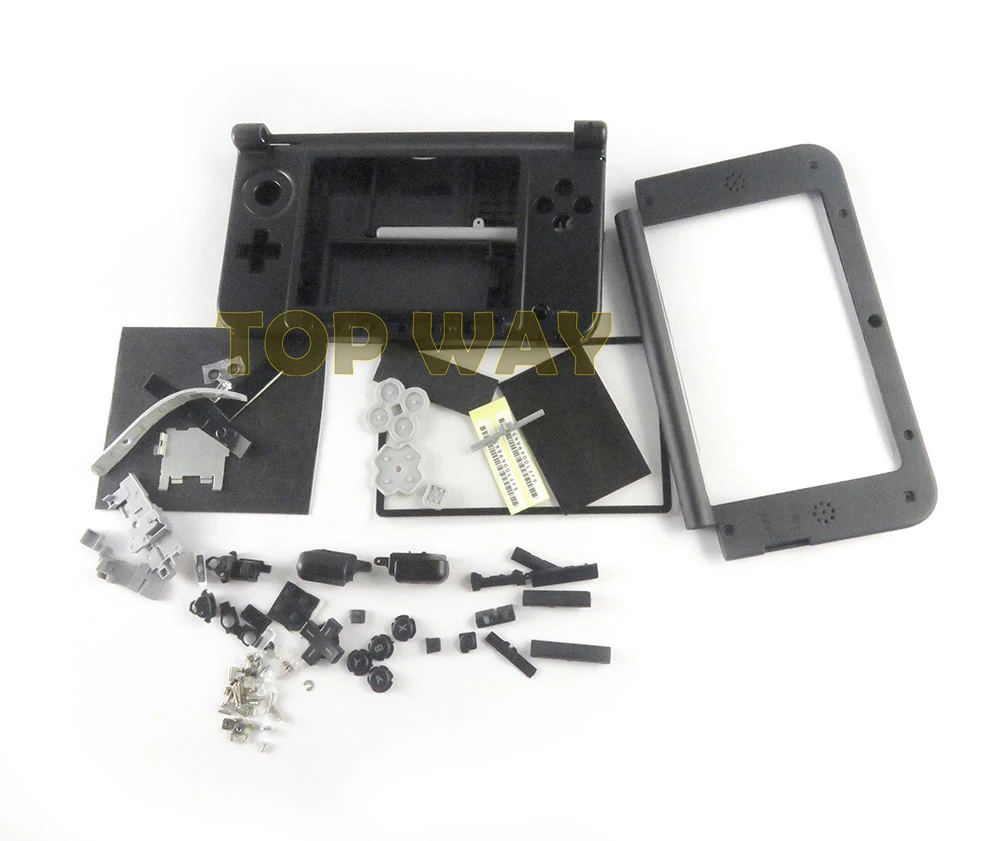 1set Full Set Case Shell Housing Cover For Nintend 3DS XL LL High Quality with button rubber parts Housing Shell Case