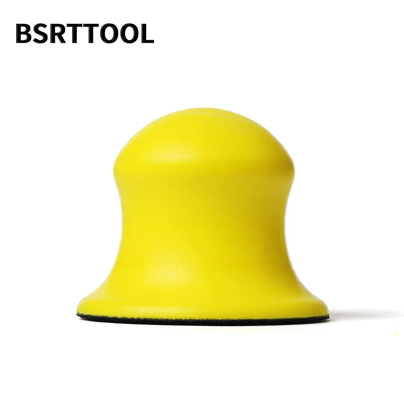 BSRTTOOL 3 "핸드 샌딩 패드 먼지없는 연마 도구 폼 샌딩 블록 후크 루프 그라인딩 도구 샌드페이퍼 연결 백커 패드