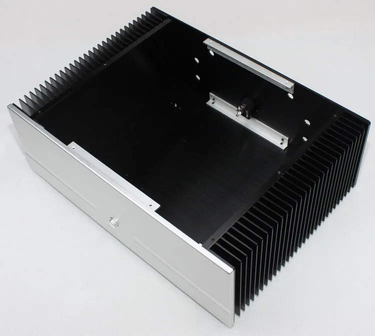 432x150x310mm Pure Hifi Chassis Luxury Aluminum Power Amplifier Case DIY Box DAC Enclosure Rear Class Tube Amplify Shell Audio