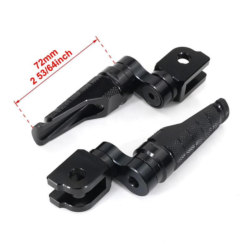 Motorcycle Adjustable Foot Pegs Pedals Aluminum Front Footrests Fit For Kawasaki Z800 Z750R Z1000 ZX-6R ZX6R 636 ZX-10R ZX10R