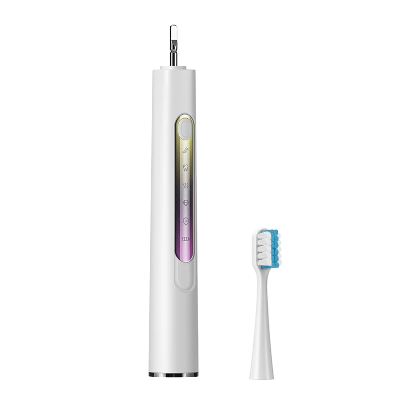 Ultrasonic Electric Toothbrush, Waterproof IPX7, Rechargeable, 5 Cleaning Modes, 2 Brush Heads ,Soft and Standard,USB Cable