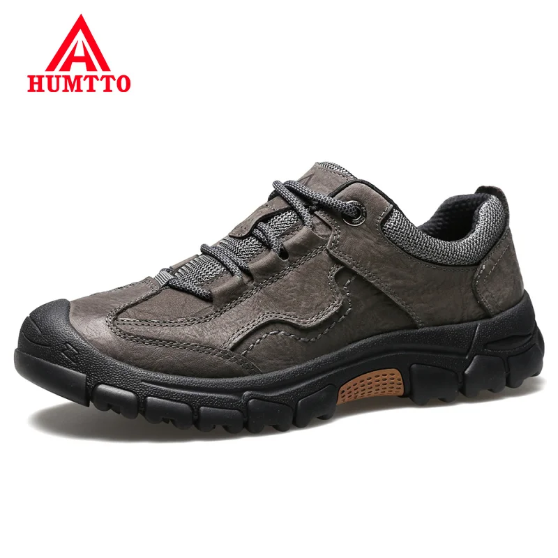 HUMTTO Waterproof Hiking Shoes Mens Leather Sneakers for Men 2021 New Sport Climbing Walking Safety Outdoor Trekking Boots Male