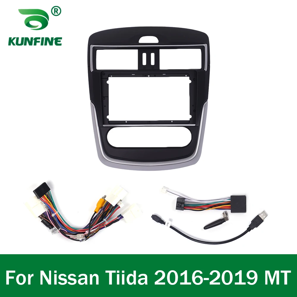 

2Din 9 Inch Car Android Radio Fascia Frame Adapter For Nissan Tiida 2016-2019 Audio Stereo Dash Fitting Panel Frame Kit