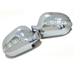 High Quality Chrome Side Mirror Cover with LED Side Blinker for Mercedes Benz W163 ML Class Pre-facelifted 1997-2001