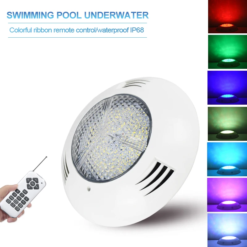 5pcs/lot LED Swimming Pool Lights 24W36W Wall mounted lamps IP68 Waterproof 12V RGB changeable Underwater light luz piscina